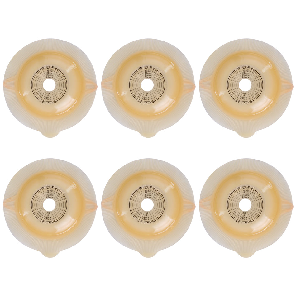 10Pcs Convex Adhesive Skin Barrier for Two-Piece Convex Colostomy Bags System KD2601-21 (No bags included）