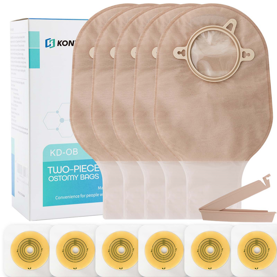 Twopiece ostomy bags pouches for a comfortable life with your stoma