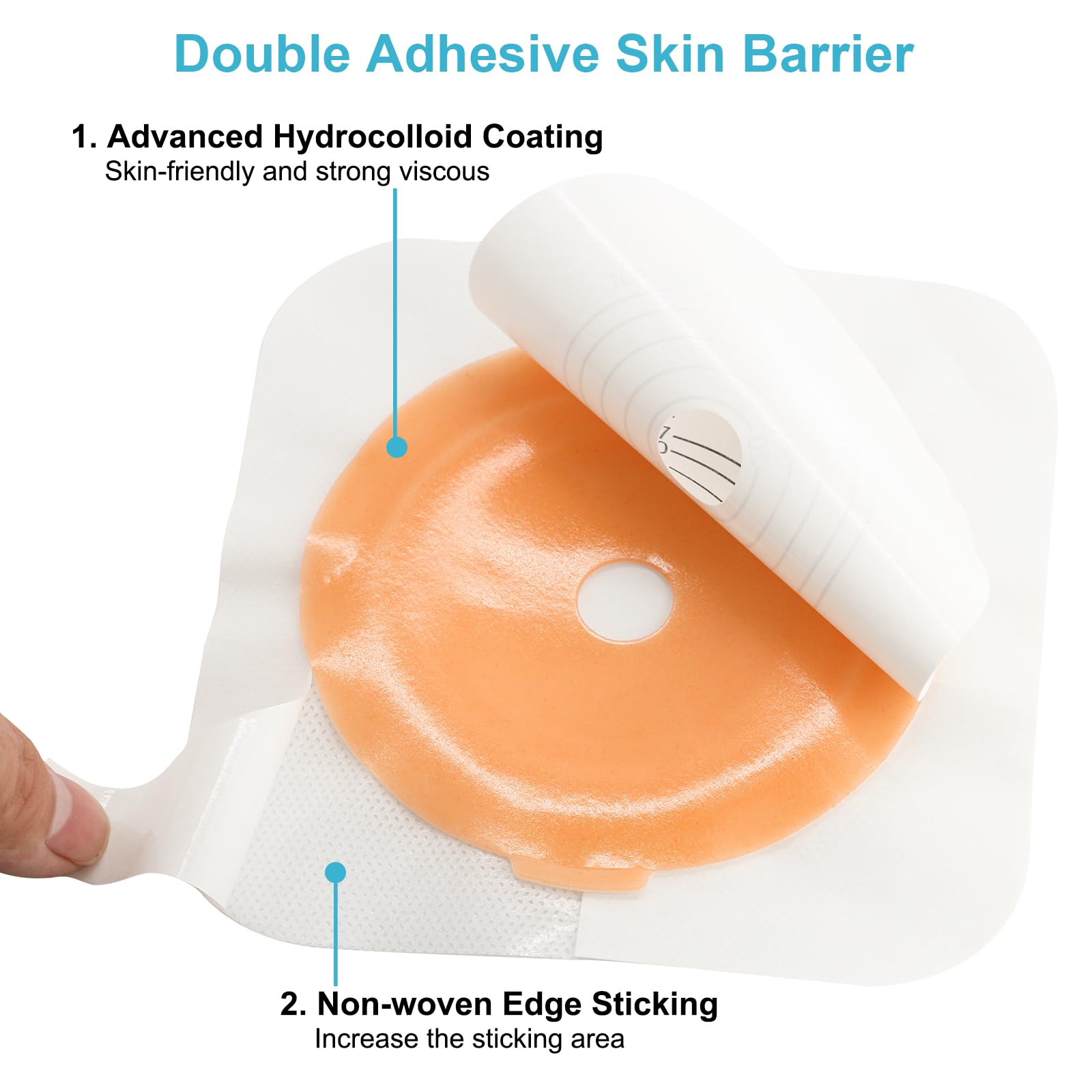 Ostomy Bags, Colostomy Supplies, Two-Piece Drainable Ostomy Pouch for ...