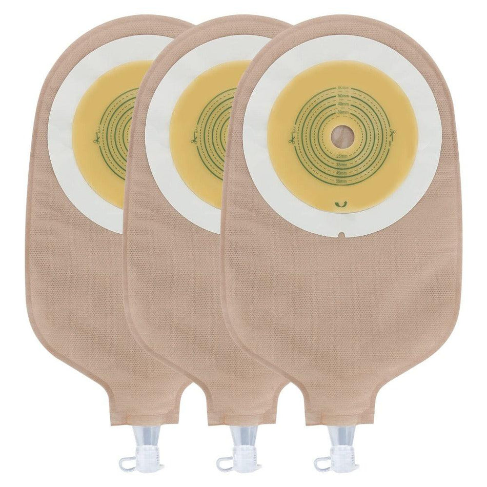 Urostomy Bags, One-Piece Drainable Pouches, Cut-to-Fit, 20 PCS - KONWEDA MEDICAL 